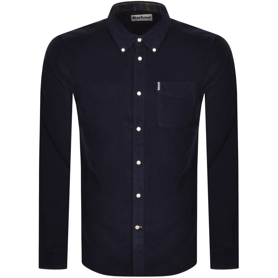 Alternative Image for ProductBarbour Long Sleeved Corduroy Shirt Navy1